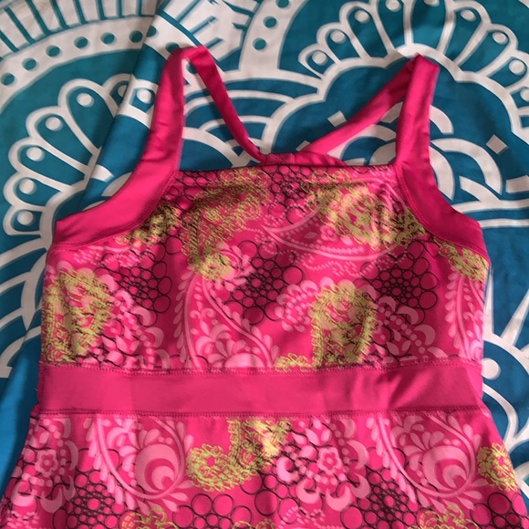 SOYBU pink paisley athletic dress with shelf bra size small - Picture 3 of 8
